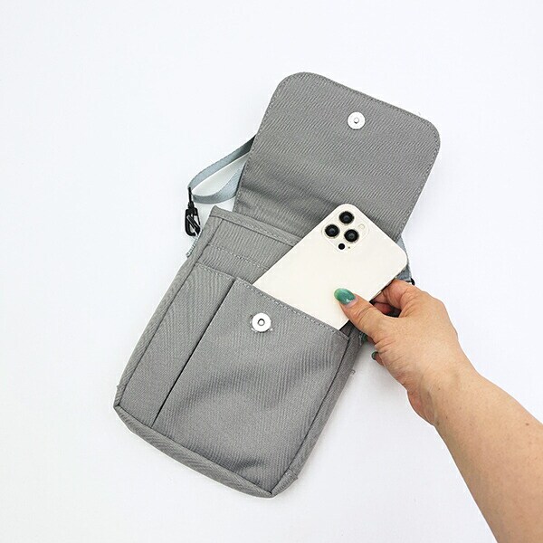 スヌーピー パスポートショルダーバッグ (ライトグレー) トラベル SNOOPY