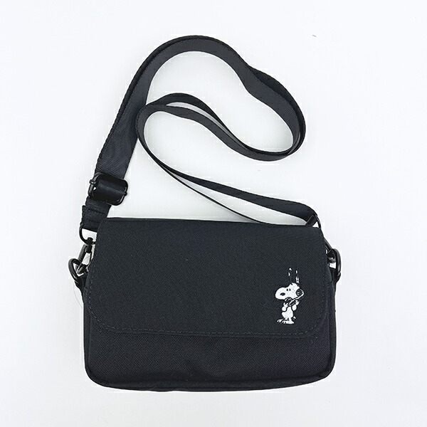 スヌーピー カメラショルダーバッグ (ブラック) トラベル SNOOPY