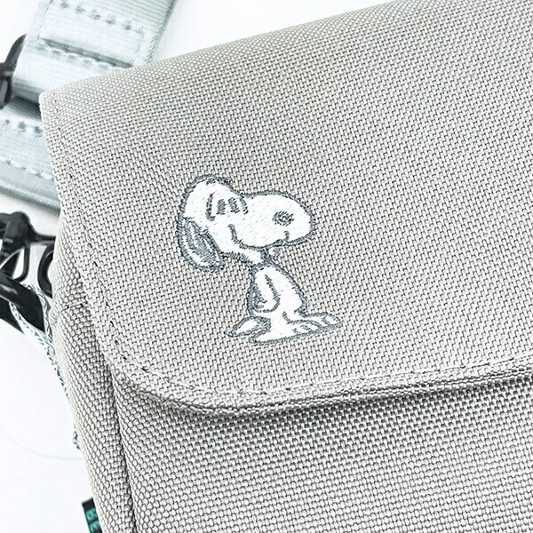 スヌーピー カメラショルダーバッグ (ライトグレー) トラベル SNOOPY