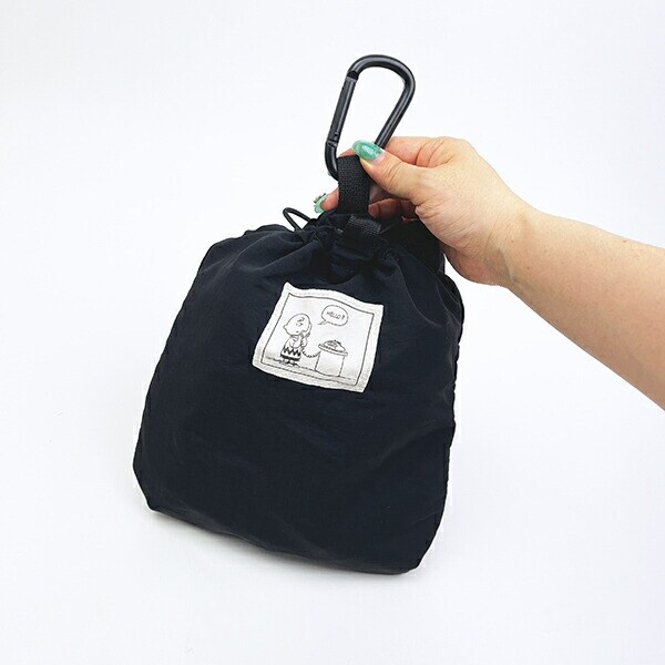 スヌーピー パッカブル軽量リュック (ブラック) バッグ トラベル SNOOPY