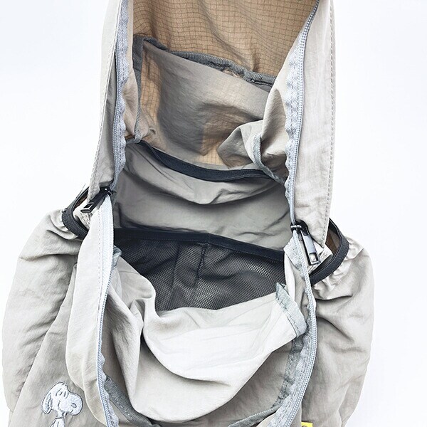 スヌーピー パッカブル軽量リュック (ライトグレー) バッグ トラベル SNOOPY