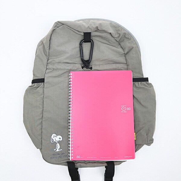 スヌーピー パッカブル軽量リュック (ライトグレー) バッグ トラベル SNOOPY