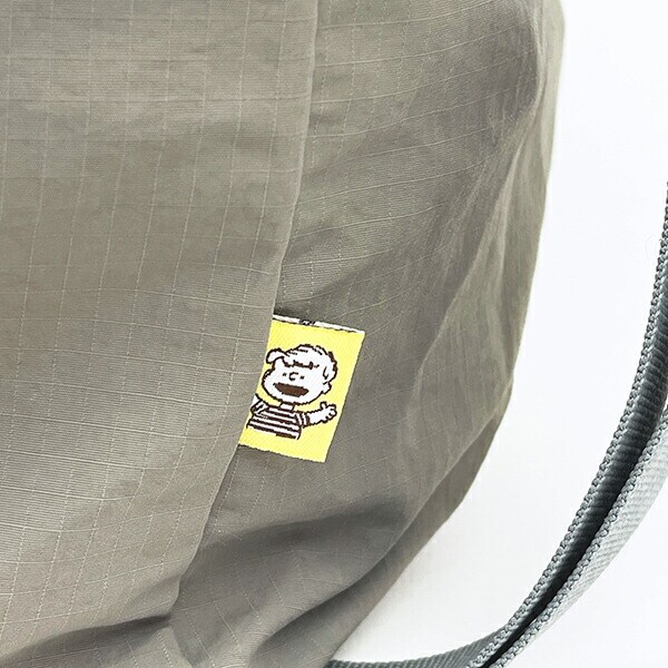 スヌーピー パッカブルボストン トラベルバッグ ライトグレー SNOOPY