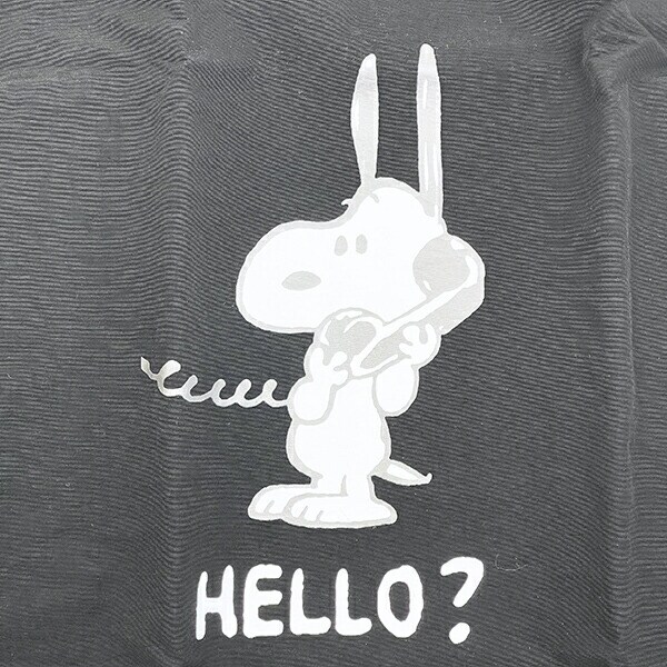 スヌーピー 巾着トートバッグ (ブラック) トラベル SNOOPY