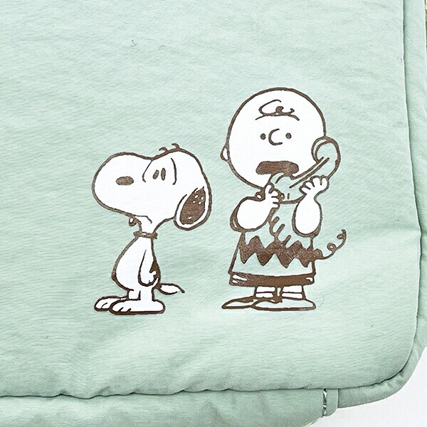 スヌーピー たっぷりトラベルポーチ グリーン SNOOPY