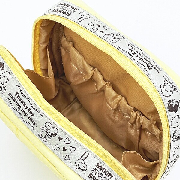 スヌーピー たっぷりトラベルポーチ イエロー SNOOPY