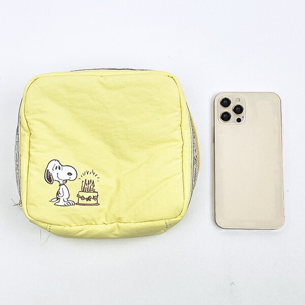 スヌーピー たっぷりトラベルポーチ イエロー SNOOPY