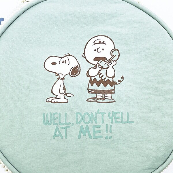 スヌーピー サークルコスメポーチ グリーン トラベル SNOOPY