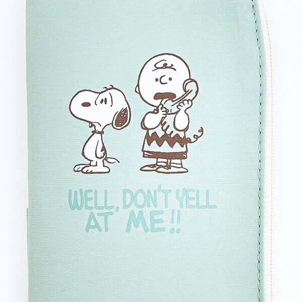 スヌーピー 耐熱トラベルポーチ グリーン 旅行 SNOOPY