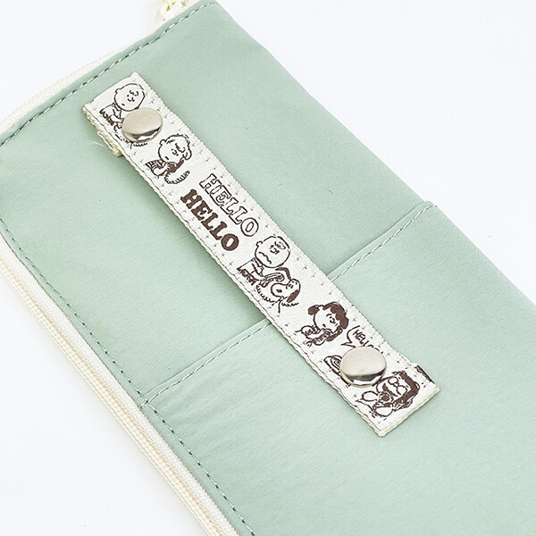 スヌーピー 耐熱トラベルポーチ グリーン 旅行 SNOOPY