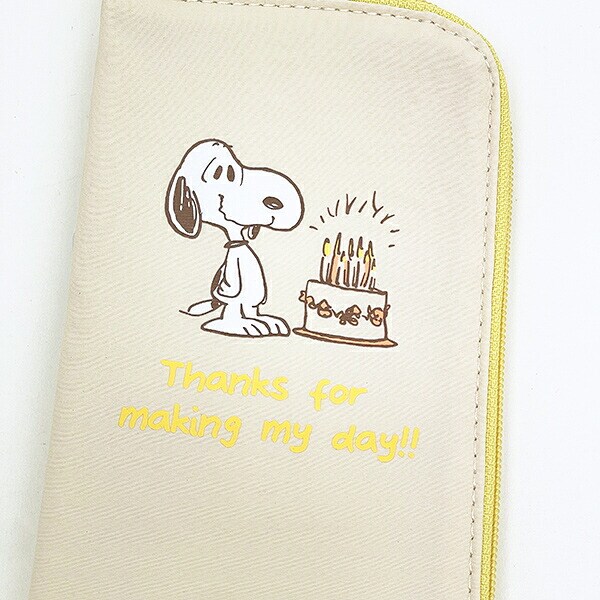 スヌーピー 耐熱トラベルポーチ アイボリー SNOOPY