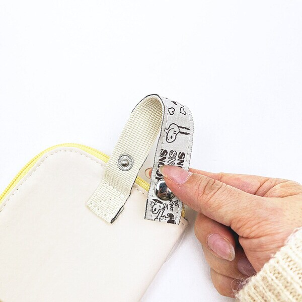 スヌーピー 耐熱トラベルポーチ アイボリー SNOOPY