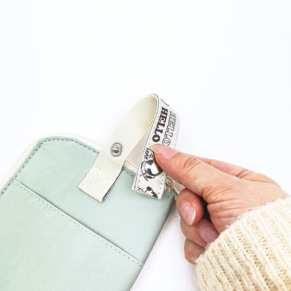 スヌーピー 耐熱トラベルポーチ(S) グリーン SNOOPY