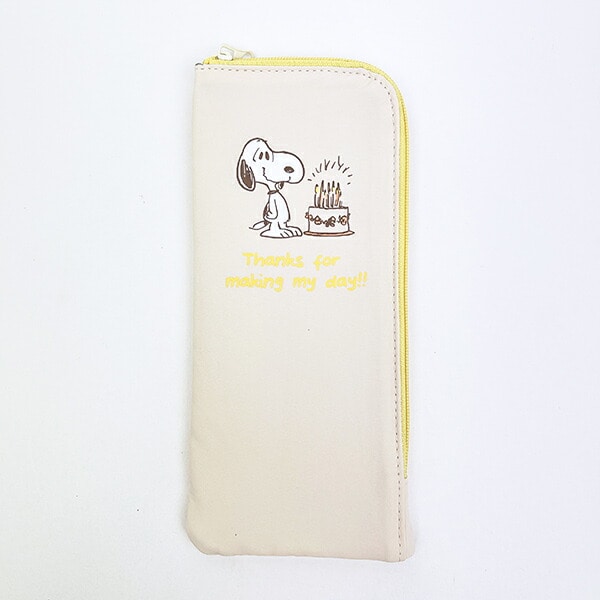 スヌーピー 耐熱トラベルポーチ (S) アイボリー 旅行 SNOOPY