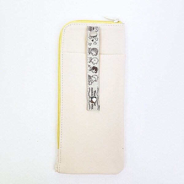 スヌーピー 耐熱トラベルポーチ (S) アイボリー 旅行 SNOOPY