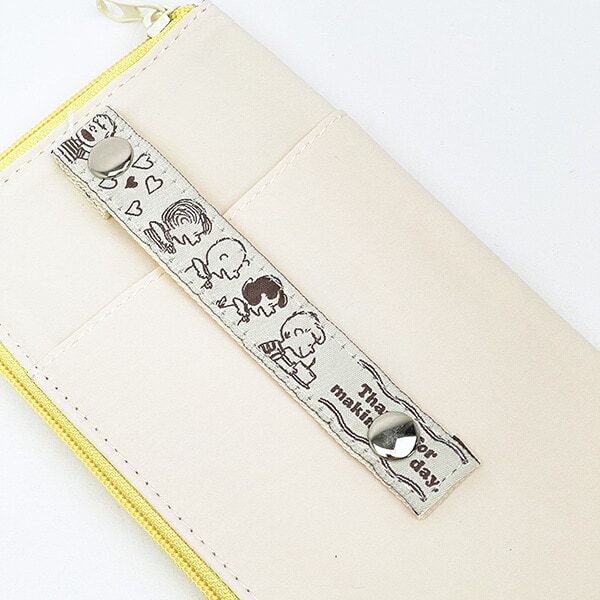 スヌーピー 耐熱トラベルポーチ (S) アイボリー 旅行 SNOOPY