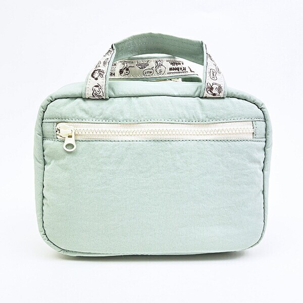 スヌーピー 2WAY吊下げポーチ トラベル グリーン SNOOPY