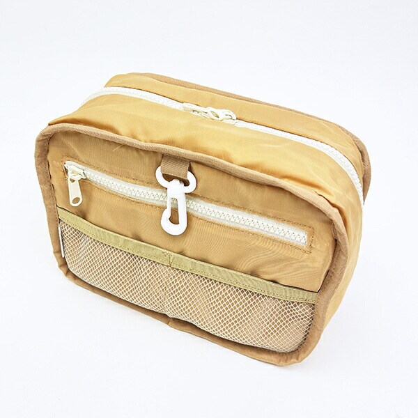 スヌーピー 2WAY吊下げポーチ トラベル グリーン SNOOPY