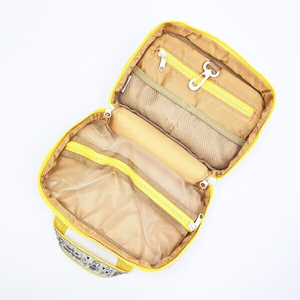 スヌーピー 2WAY吊下げポーチ トラベル アイボリー SNOOPY