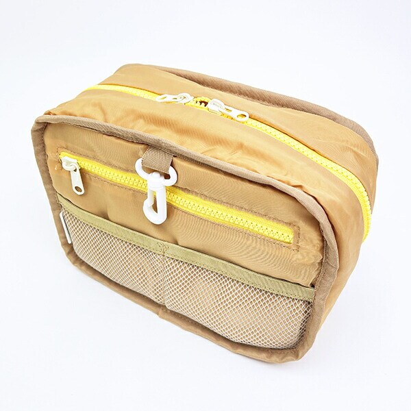 スヌーピー 2WAY吊下げポーチ トラベル アイボリー SNOOPY