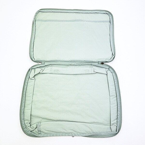 スヌーピー 圧縮トラベルポーチ グリーン SNOOPY