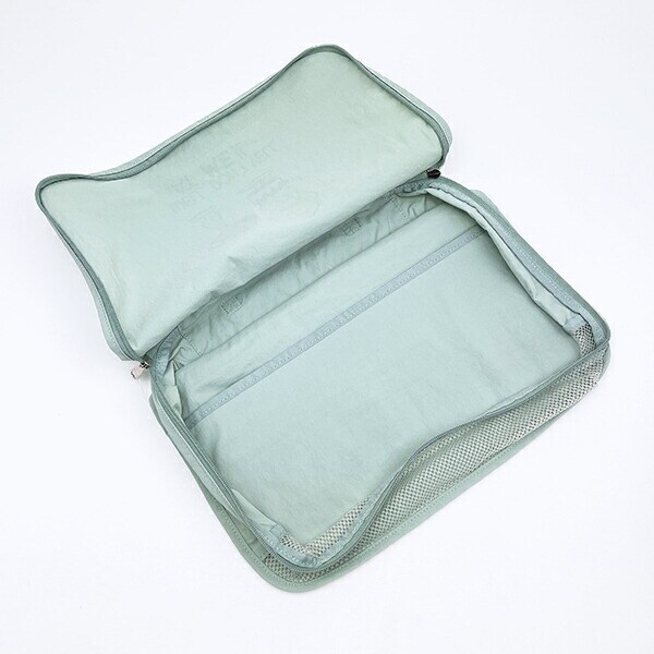 スヌーピー 収納ポーチ(M) グリーン トラベル SNOOPY