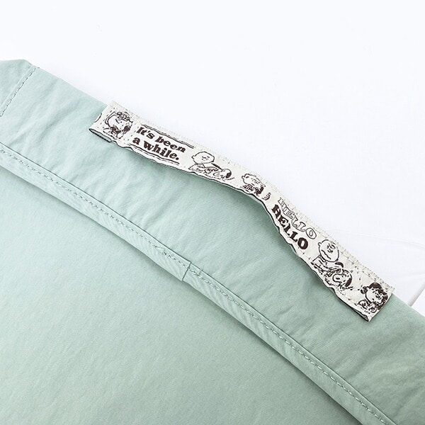 スヌーピー 収納ポーチ(M) グリーン トラベル SNOOPY