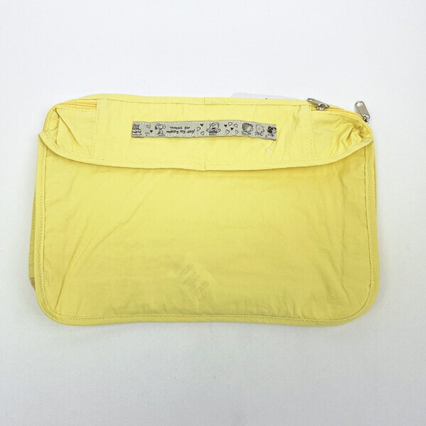 スヌーピー 収納ポーチ(M) イエロー トラベル SNOOPY