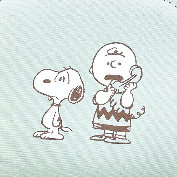 スヌーピー アクセサリーポーチ グリーン トラベル SNOOPY