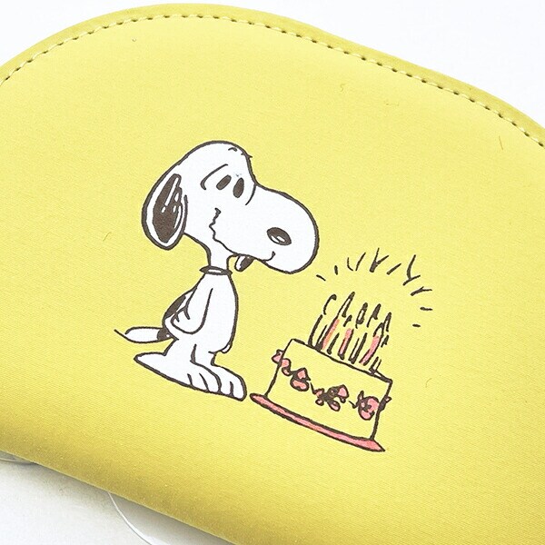 スヌーピー アクセサリーポーチ イエロー トラベル SNOOPY
