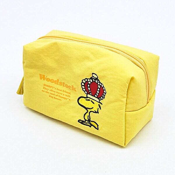 スヌーピー ウッドストック コスメポーチ アップリケ SNOOPY