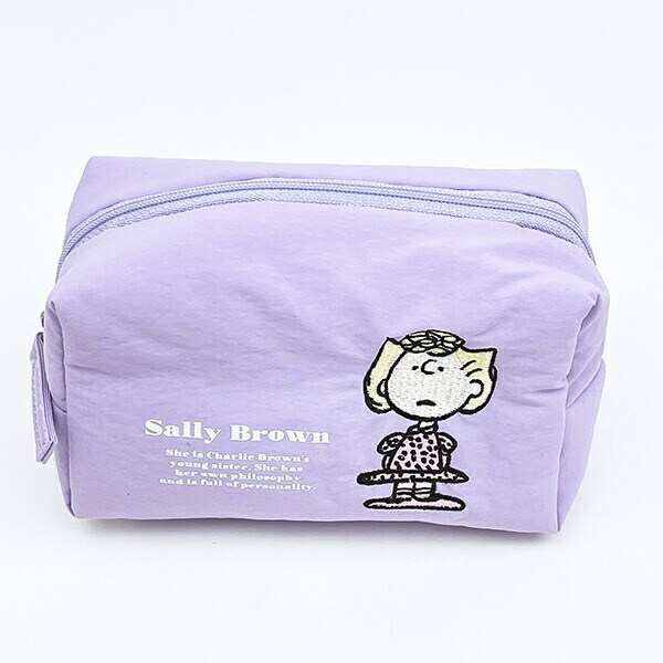 スヌーピー サリー コスメポーチ アップリケ SNOOPY