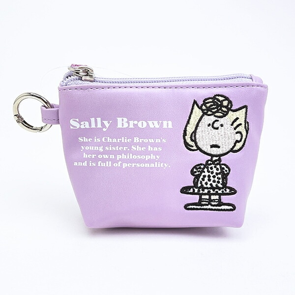 スヌーピー サリー ミニ船形ポーチ アップリケ SNOOPY