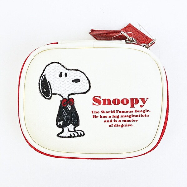スヌーピー アクセサリーケース アップリケ SNOOPY