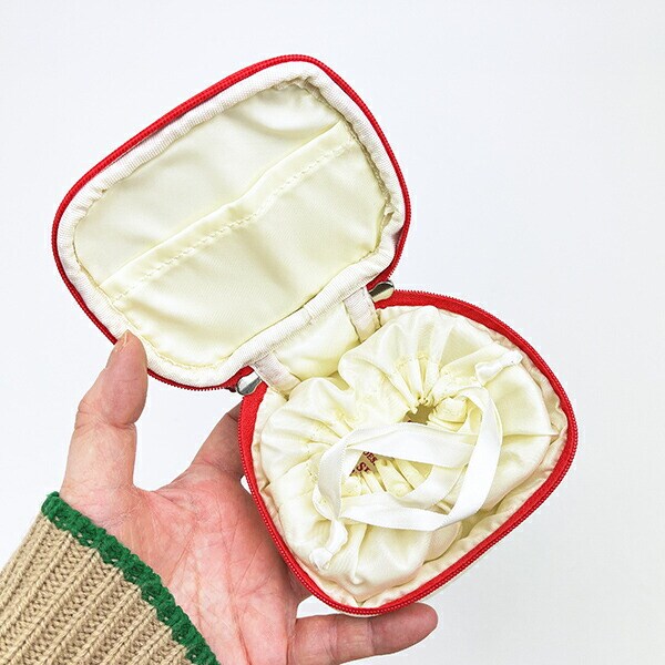 スヌーピー アクセサリーケース アップリケ SNOOPY