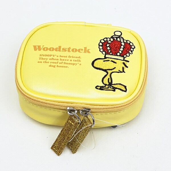 スヌーピー ウッドストック アクセサリーケース アップリケ ポーチ SNOOPY