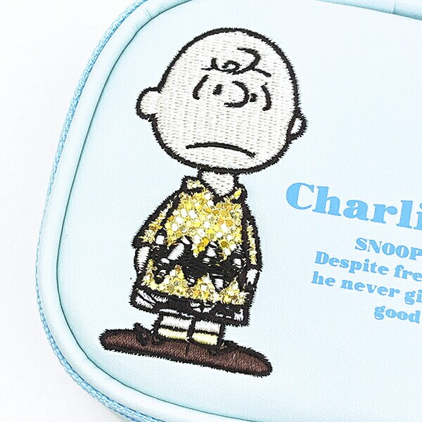 スヌーピー チャーリーブラウン アクセサリーケース (アップリケ) SNOOPY