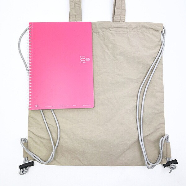 スヌーピー チェックリバーシブルナップザック ベージュ リュック SNOOPY