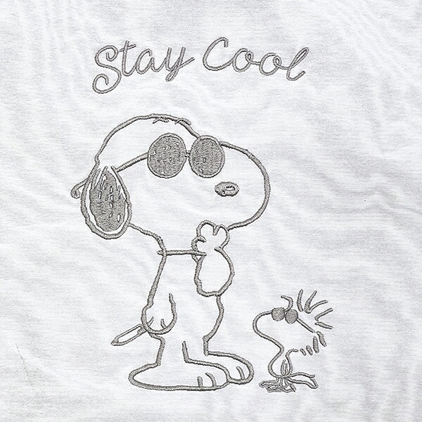 スヌーピー ジョークール チェックリバーシブルナップザック グレー リュック SNOOPY