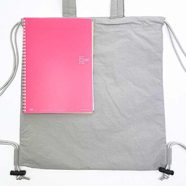 スヌーピー ジョークール チェックリバーシブルナップザック グレー リュック SNOOPY