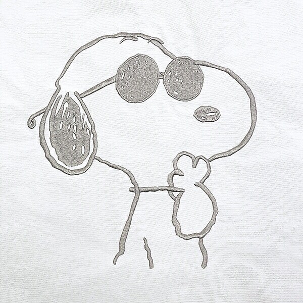 スヌーピー ジョークール チェックリバーシブルトートバッグ グレー SNOOPY