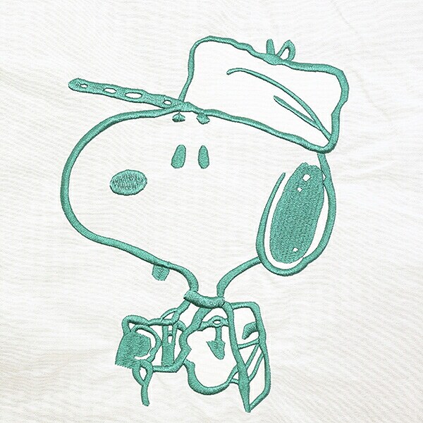 スヌーピー チェックリバーシブルトートバッグ アイボリー SNOOPY