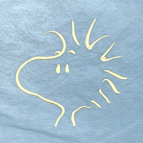 スヌーピー ウッドストック チェックリバーシブルトートバッグ ブルー SNOOPY