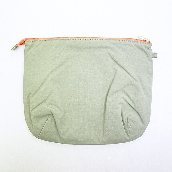 スヌーピー チェックリバーシブルポーチ グリーン SNOOPY