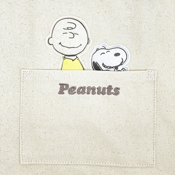 スヌーピー チャーリーブラウン＆スヌーピー ふっくらアップリケミニトートバッグ SNOOPY
