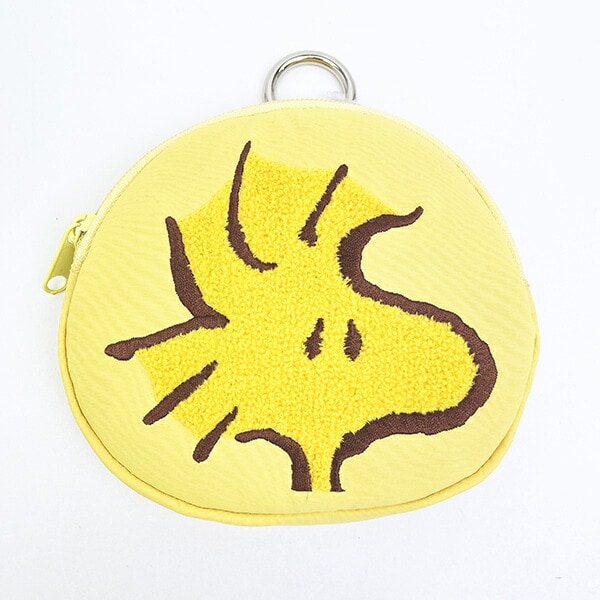 スヌーピー ウッドストック ダイカット刺繍パスポーチ SNOOPY