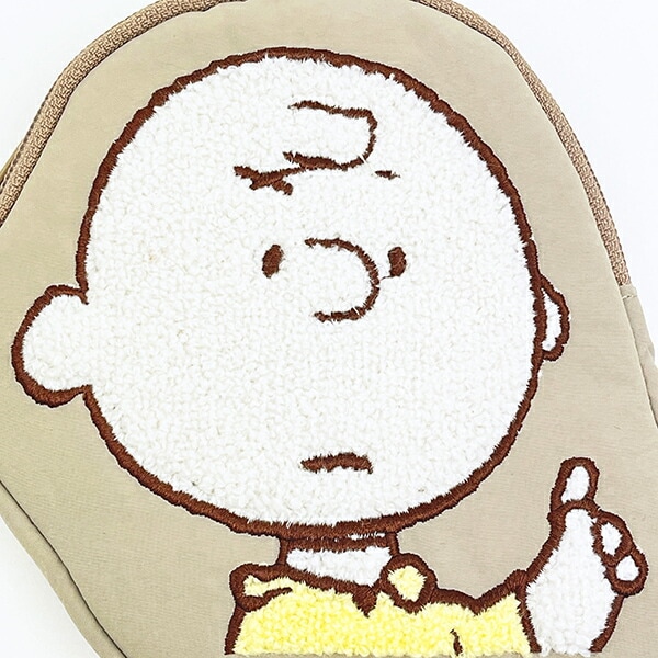 スヌーピー チャーリーブラウン ダイカット刺繍パスポーチ SNOOPY