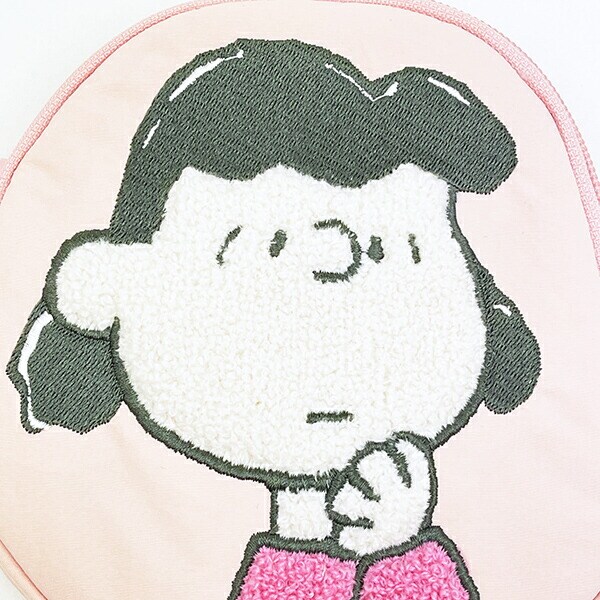 スヌーピー ルーシー ダイカット刺繍パスポーチ SNOOPY