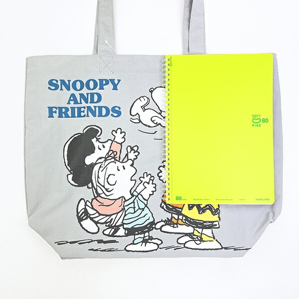 スヌーピー トートバッグ グレー SNOOPY