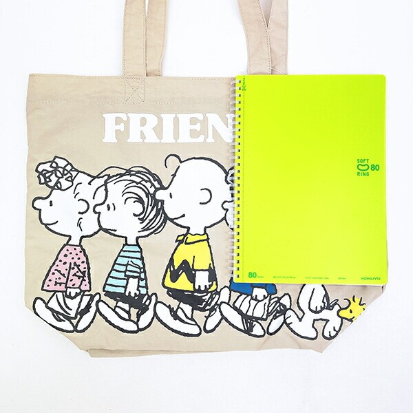 スヌーピー トートバッグ ベージュ SNOOPY